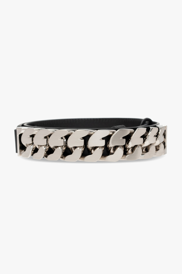 givenchy Embossed Belt with chain